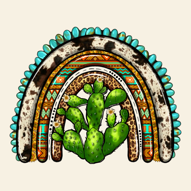 Western Cactus Rainbow Vintage Tee by Zillion Design Studio | Teevron