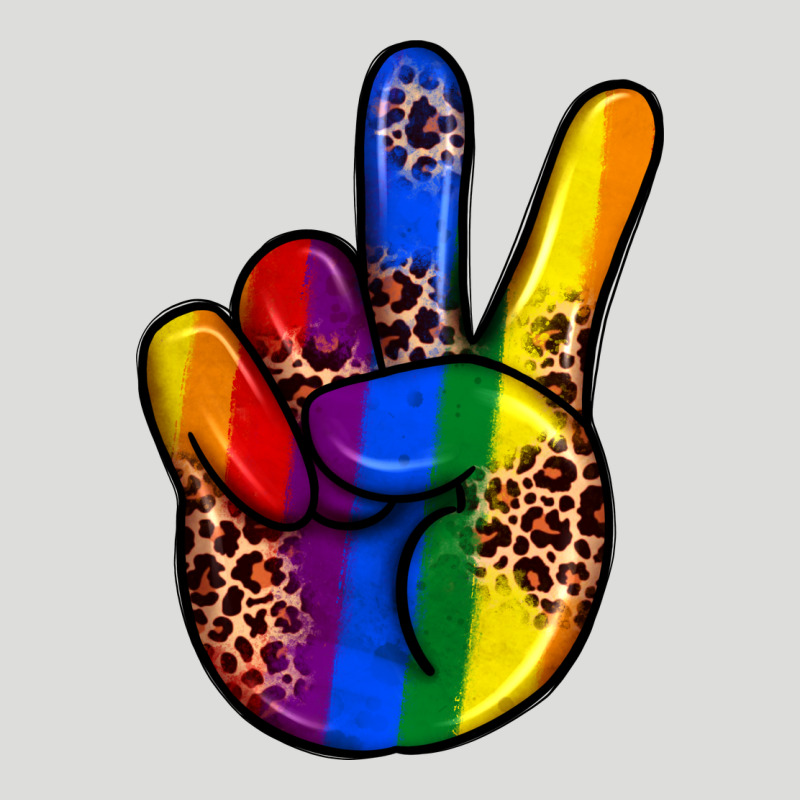 Pride Leopard Peace Hand Zipper Hoodie by JahusDesignShop | Teevron