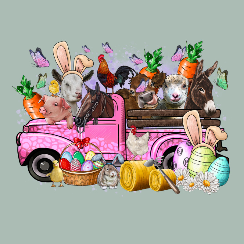 Easter Day Farm Animals Truck Classic Tee by RacoonDesign | Teevron