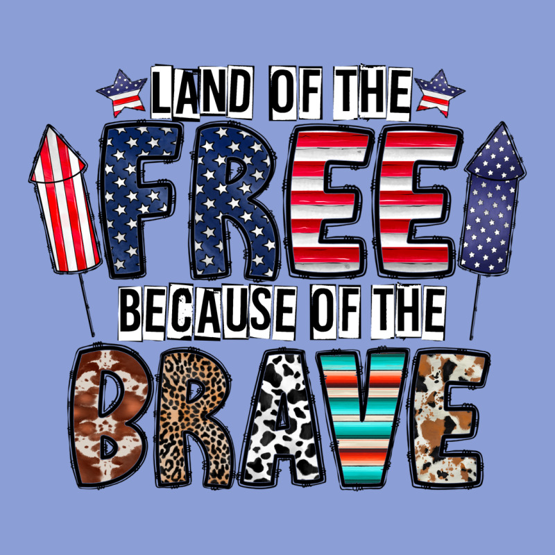 Land Of The Beacause Of The Brave Long Sleeve Tee by CowhideDigitalArt | Teevron