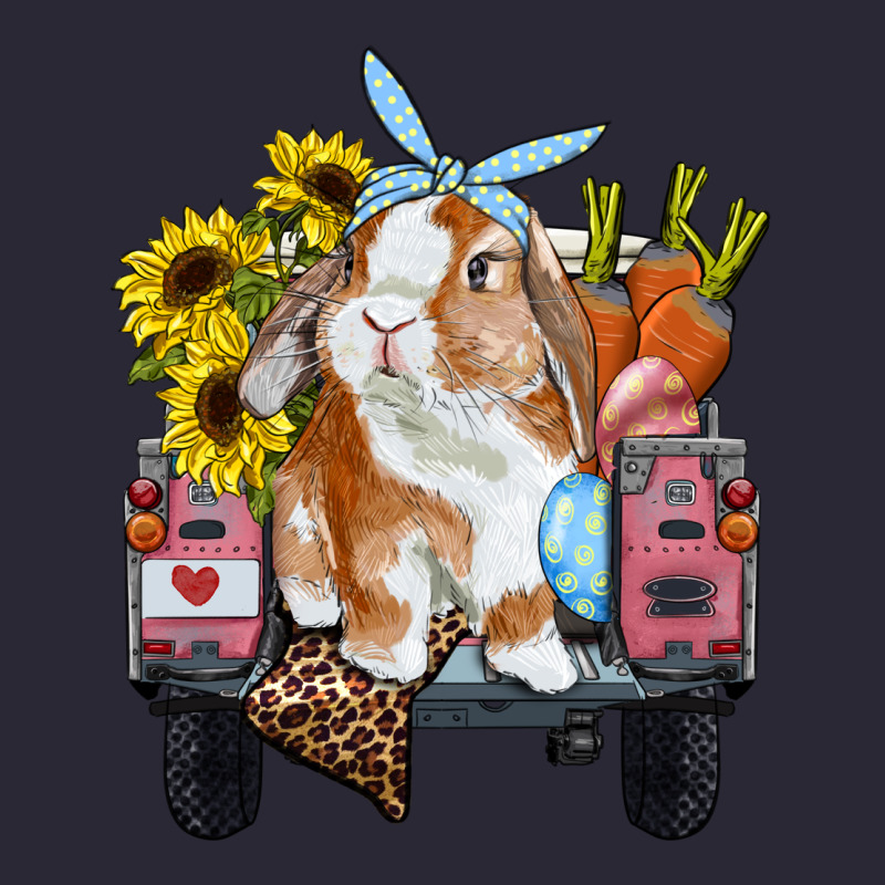 Easter Truck With Bunny Sunflowers And Eggs Vintage Tee by RanaPortraitStore | Teevron