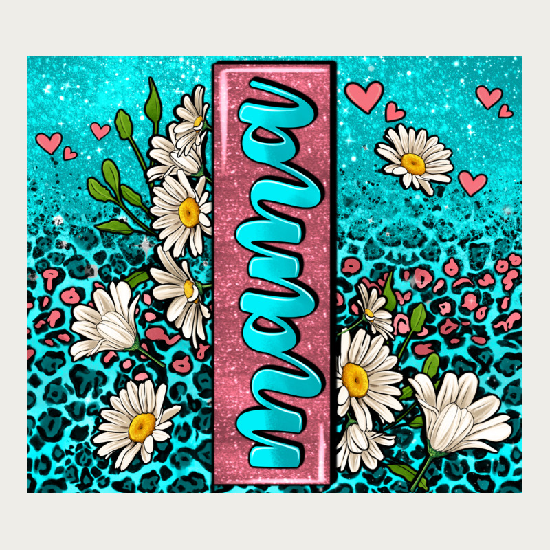 Turquoise Leopard Mama Zipper Hoodie by AdoDesignShop | Teevron