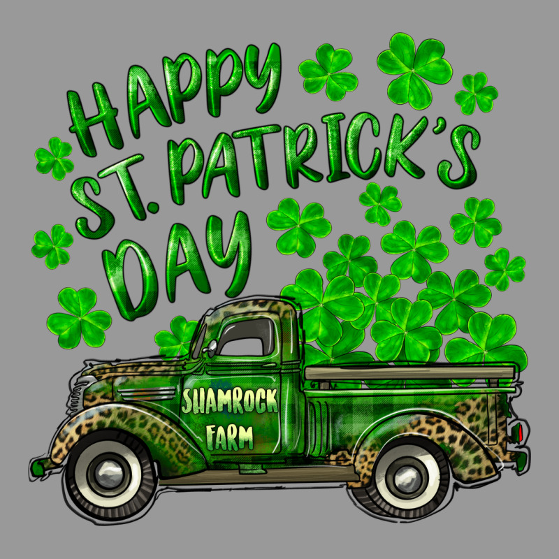 Happy St. Patricks Day Shamrock Farm Truck Vintage Hoodie by RanaPortraitStore | Teevron