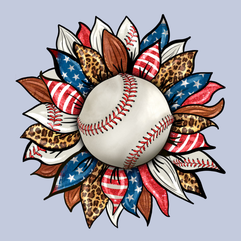 Baseball Sunflower Long Sleeve Tee by HRA Design Shop | Teevron
