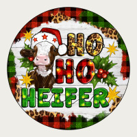 Christmas Ho Ho Heifer Zipper Hoodie | Teevron