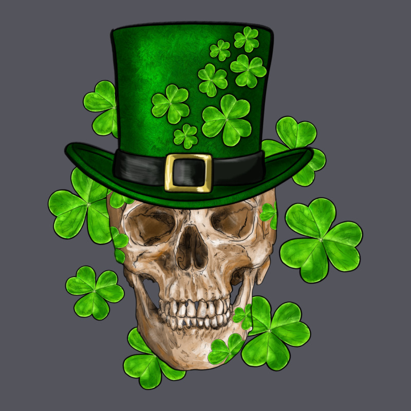 St. Patricks Day Skull Vintage Hoodie by RanaPortraitStore | Teevron
