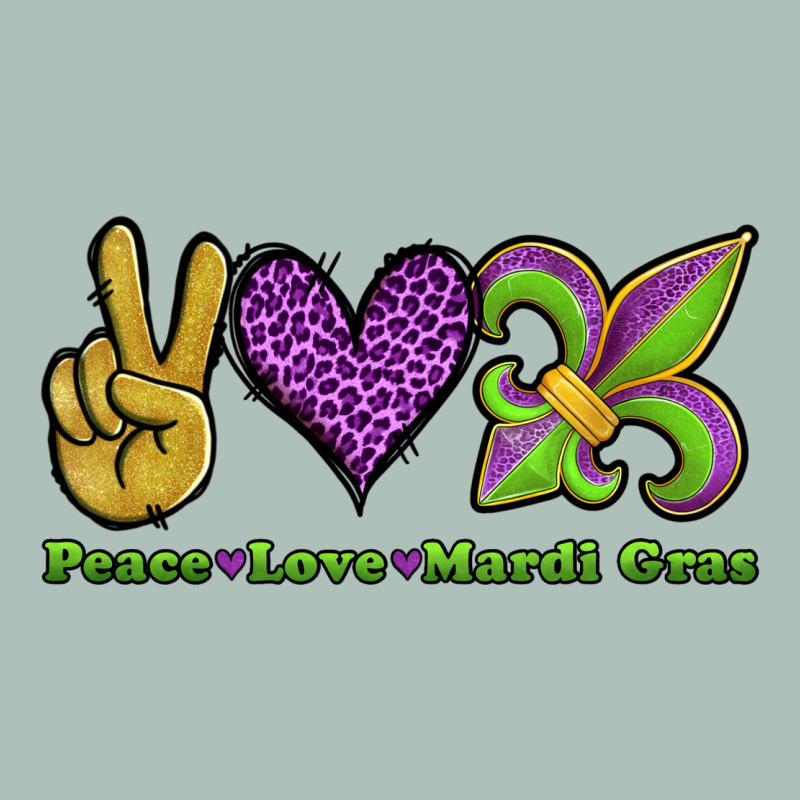 Peace Love Mardi Gras Heavyweight Hoodie by Jasminsmagicworld | Teevron
