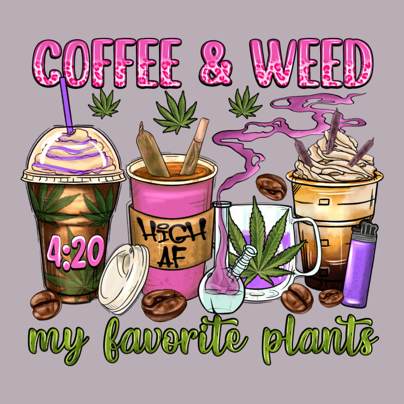Coffee And Weed My Favorite Plants Vintage Tee by Zillion Design Studio | Teevron