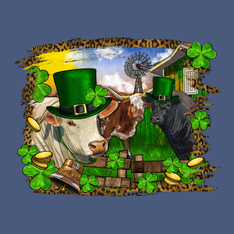 St Patricks Day Cows Vintage Hoodie by RanaPortraitStore | Teevron