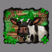 St Patricks Cow With Leopard Background Holstein Cow Heavyweight Hoodie | Teevron