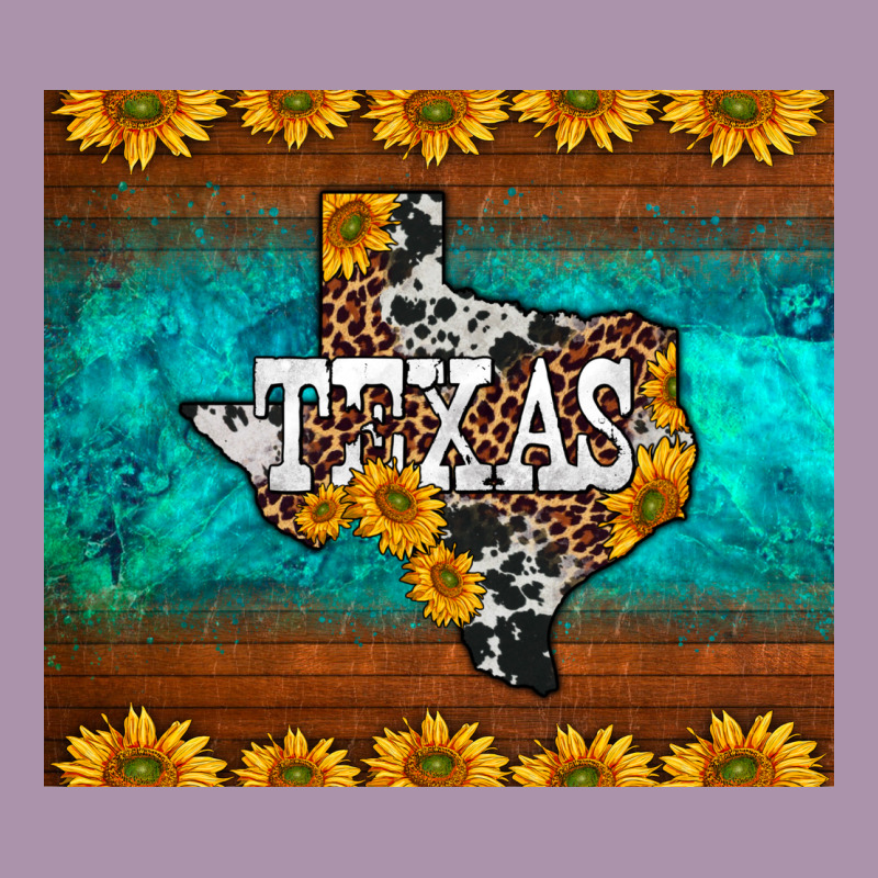 Sunflowers Cowhide Leopard Texas Map Heavyweight Hoodie by BarkalooDesign | Teevron