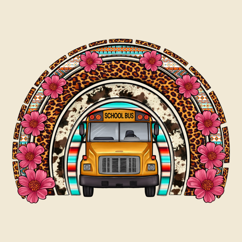 School Bus Leopard Cowhide Rainbow Premium Tee by Artiststas | Teevron
