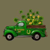 St Patricks Truck Shamrock Horseshoe Gold Vintage Hoodie | Teevron