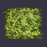 St Patricks Day Shamrock Leopard Background Vintage Hoodie | Teevron