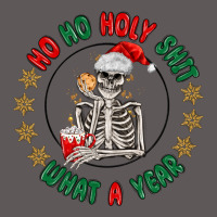 Ho Ho Holly Shit Skeleton Santa Premium Hoodie | Teevron