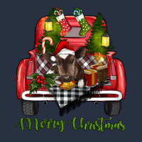 Merry Christmas Farm Truck With Baby Cow Heavyweight Sweatshirt | Teevron
