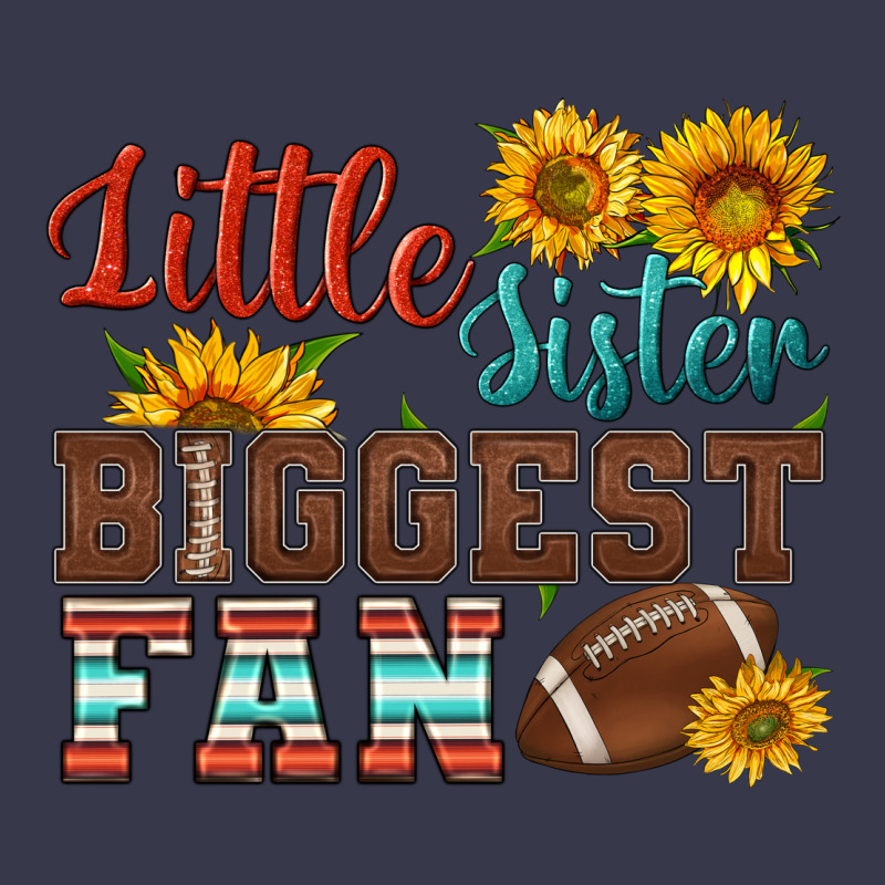 Little Sister Biggest Fan American Football Long Sleeve Tee by HRA Design Shop | Teevron