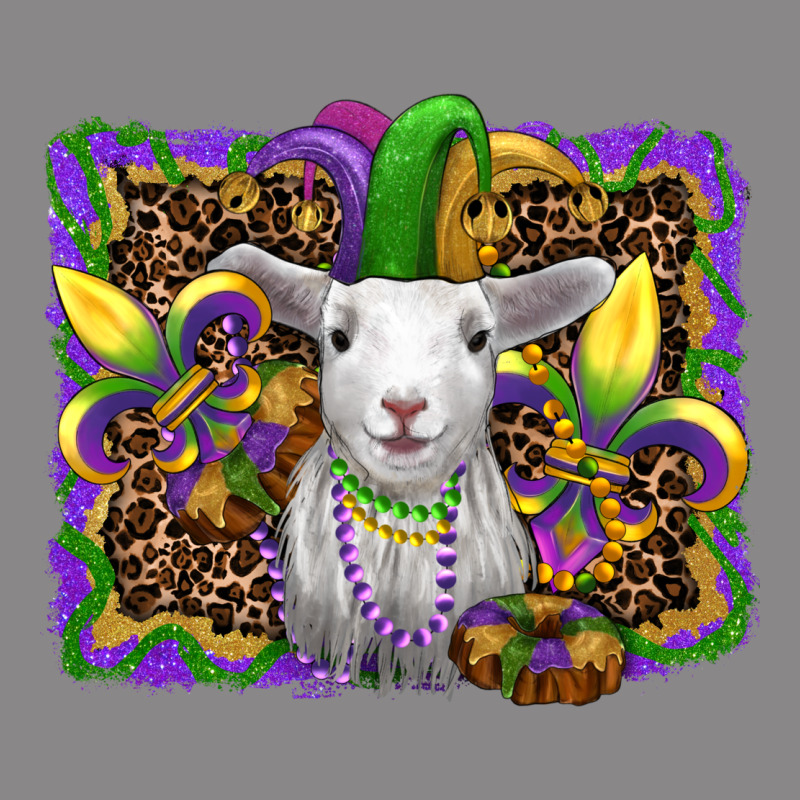 Mardi Gras Baby Sheep King Cake Fleur De Lis Vintage Tee by RanaPortraitStore | Teevron