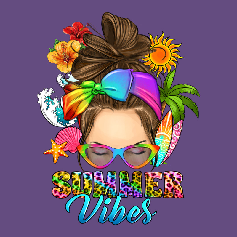 Messy Bun Summer Vibes Vintage Hoodie by RanaPortraitStore | Teevron