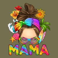 Messy Bun Mama Summer Vintage Hoodie | Teevron