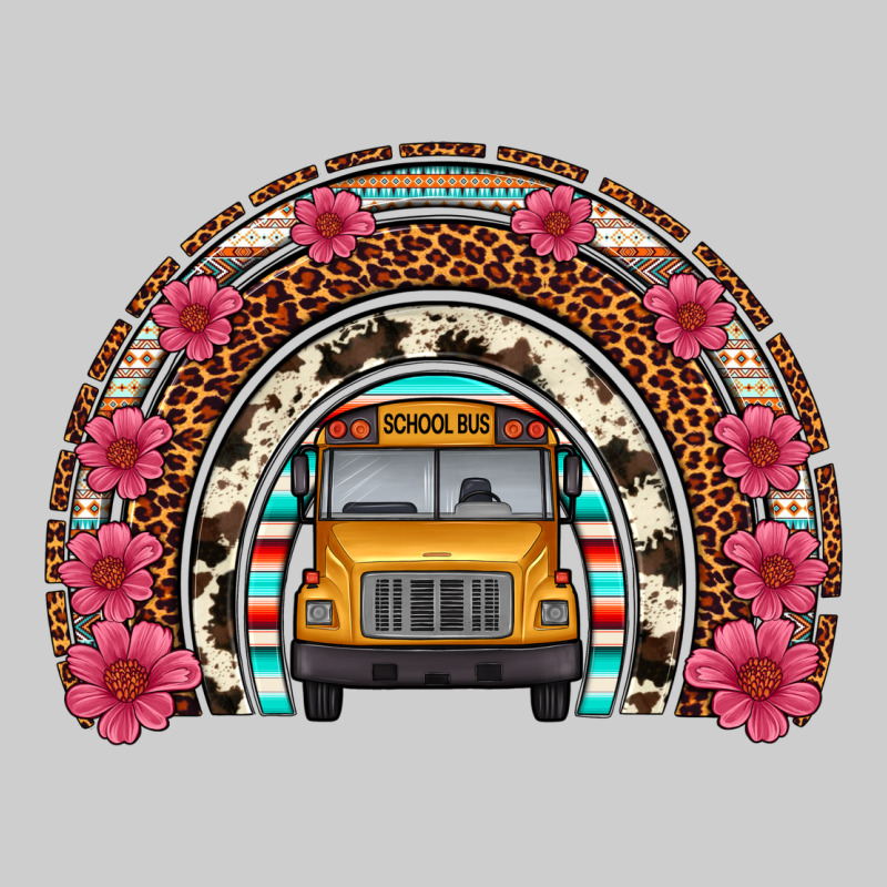 School Bus Leopard Cowhide Rainbow Premium Tee by Artiststas | Teevron
