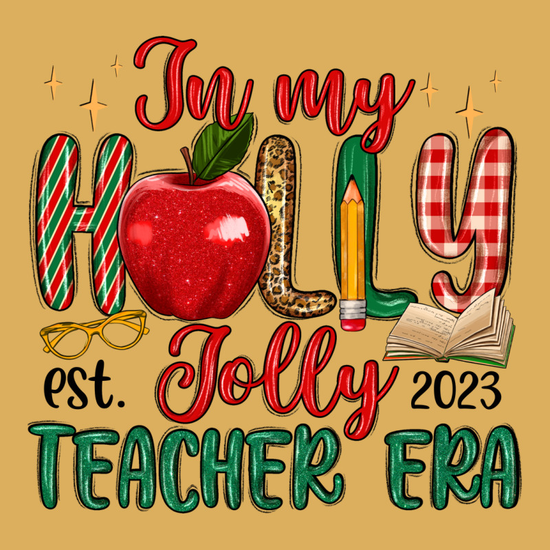 In My Holly Jolly Teacher Era Premium Hoodie by MaliasSmallBusiness | Teevron