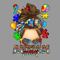 Messy Bun Autism Mom Vintage Hoodie | Teevron