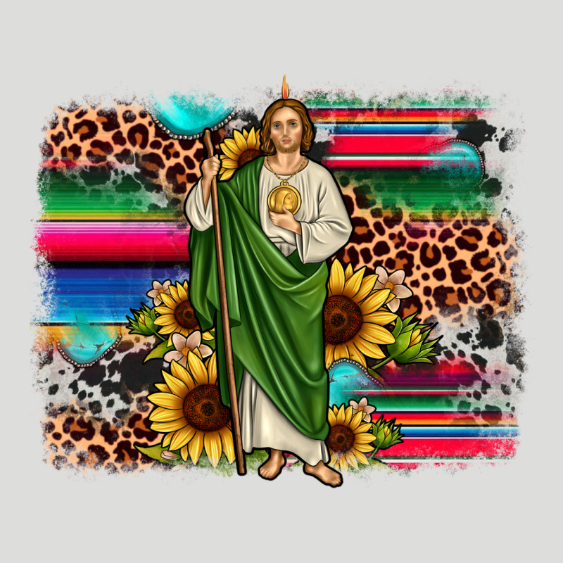 San Judas Leopard Cowhide Sunflower Background Zipper Hoodie by JahusDesignShop | Teevron