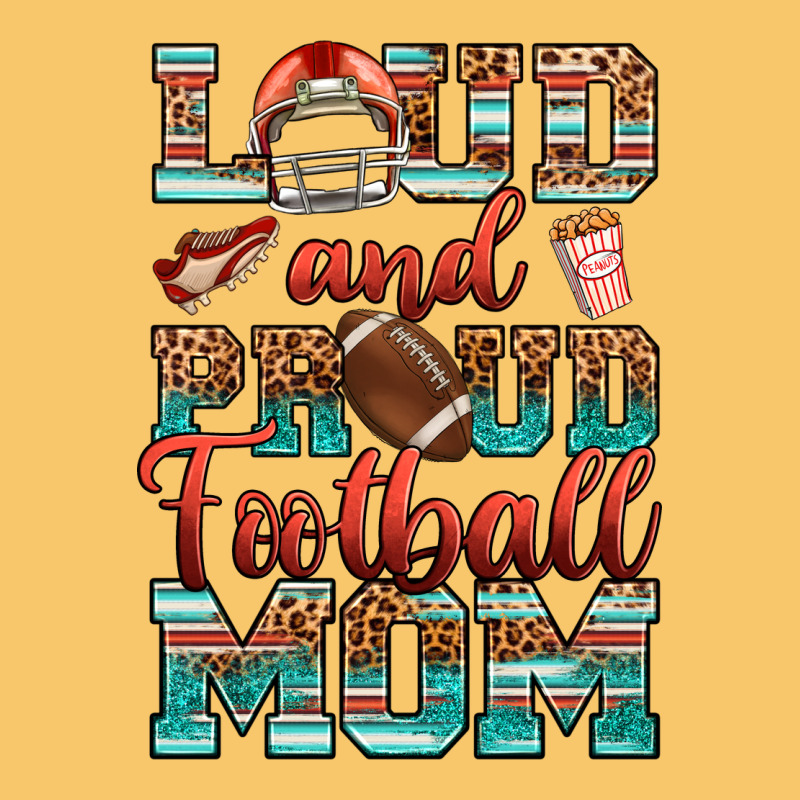 Loud And Proud Football Mom Vintage Hoodie by RanaPortraitStore | Teevron