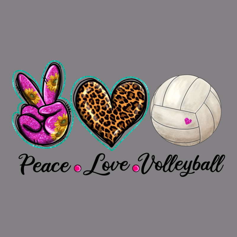 Peace Love Volleyball Heavyweight Hoodie by BarkalooDesign | Teevron