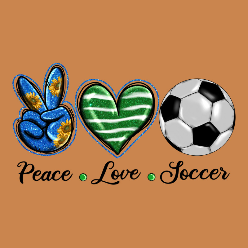 Peace Love Soccer Heavyweight Hoodie by BarkalooDesign | Teevron