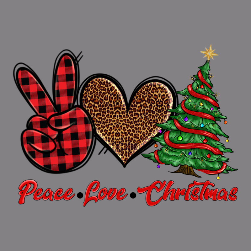Peace Love Christmas Heavyweight Hoodie by BarkalooDesign | Teevron