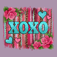 Xoxo Valentines Day Leopard Glitter Brushstroke Heavyweight Hoodie | Teevron