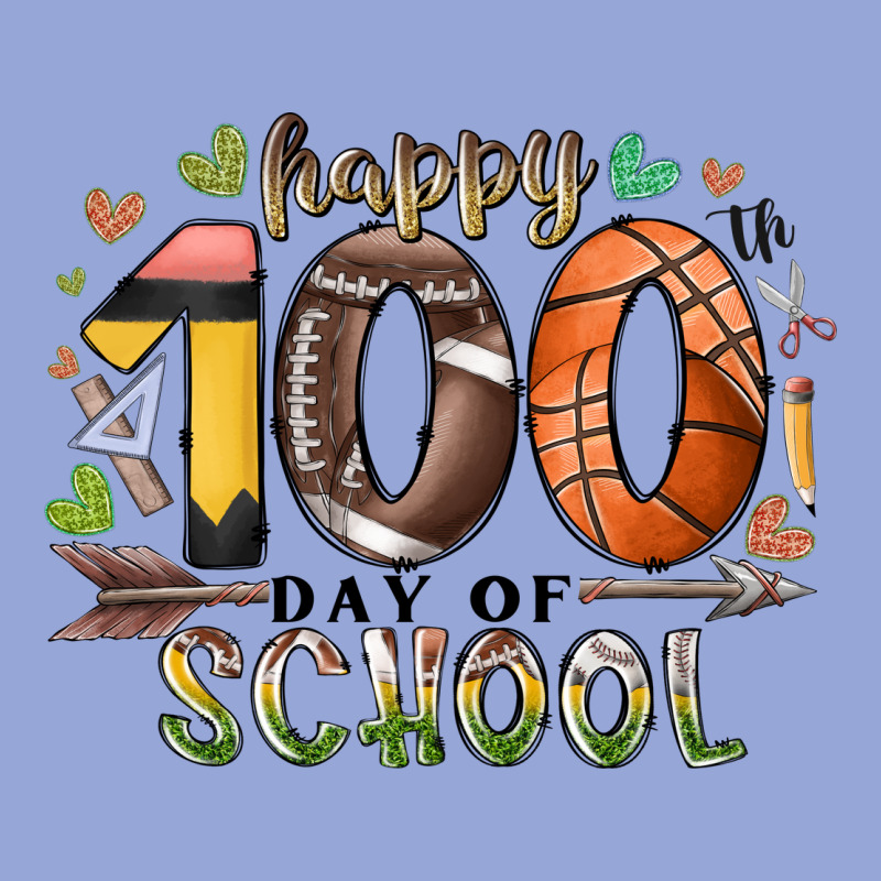 Happy 100 Americana Football Basketball Day Of Sch Classic Tee by RacoonDesign | Teevron