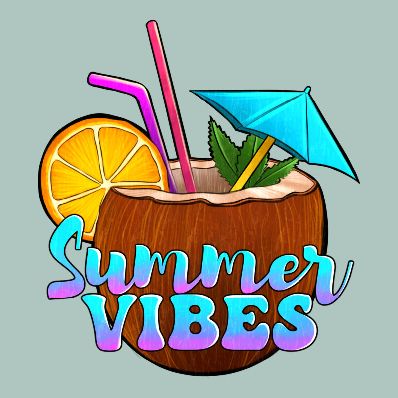 Summer Vibes Coconut Drink Premium Sweatshirt by Jasminsmagicworld | Teevron