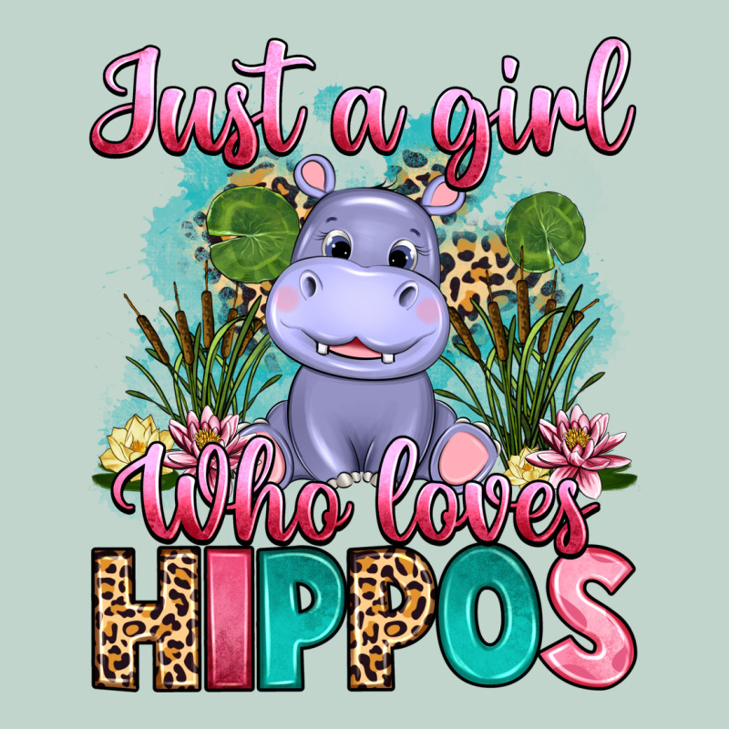 Just A Girl Who Loves Hippos Zipper Hoodie by Artiststas | Teevron
