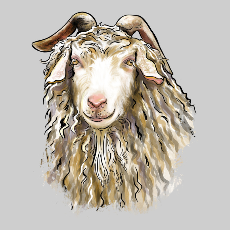 Angora Goat Face Premium Sweatshirt by LillyAllenDesigns | Teevron