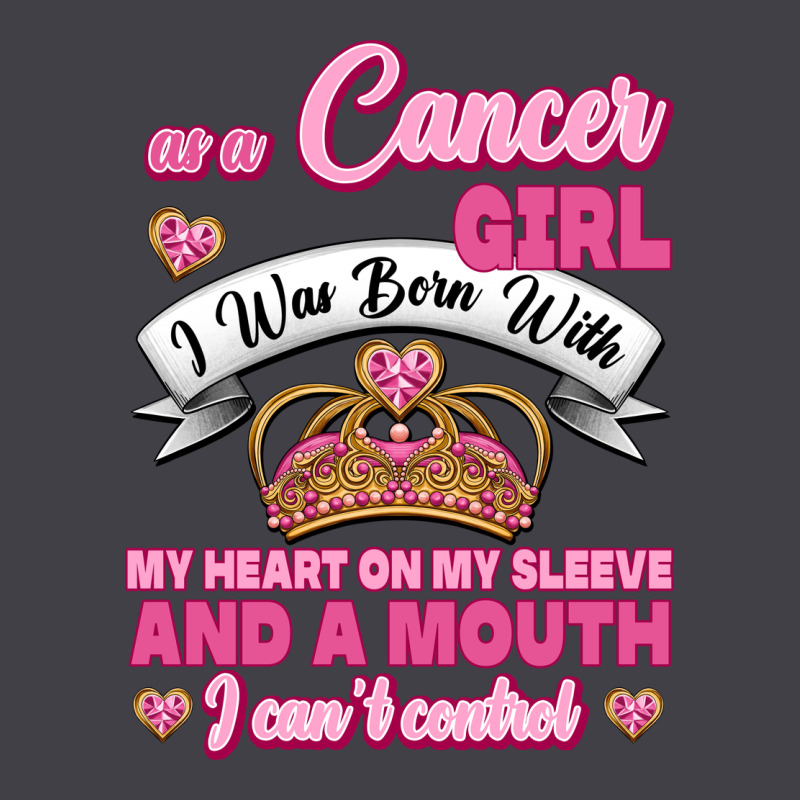 As A Cancer Girl I Was Born With My Heart On My Sleeve And A Mouth Heavyweight Hoodie by Jasminsmagicworld | Teevron
