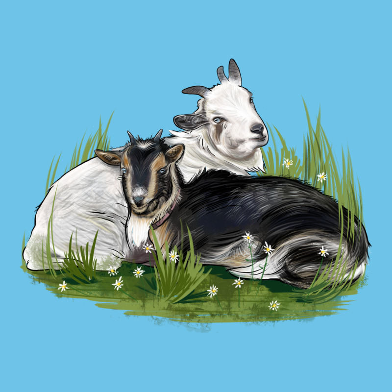 Two Baby Nigerian Dwarf Goat Premium Sweatshirt by LillyAllenDesigns | Teevron