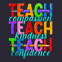 Teach Compassion Teach Kindness Teach Confidence Vintage Tee | Teevron