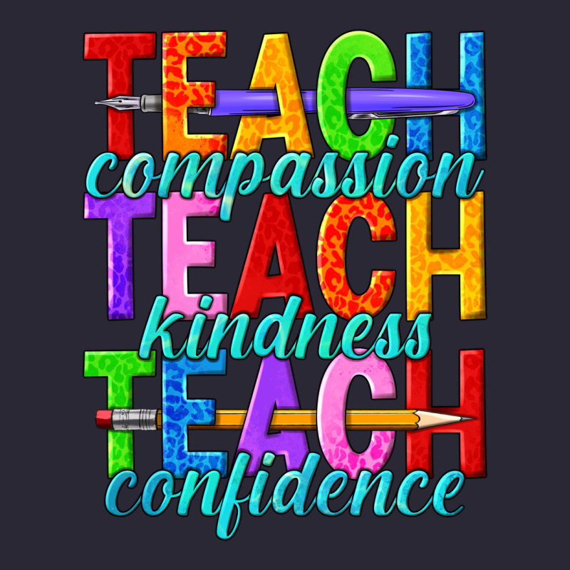 Teach Compassion Teach Kindness Teach Confidence Vintage Tee by texasbilliewilder | Teevron
