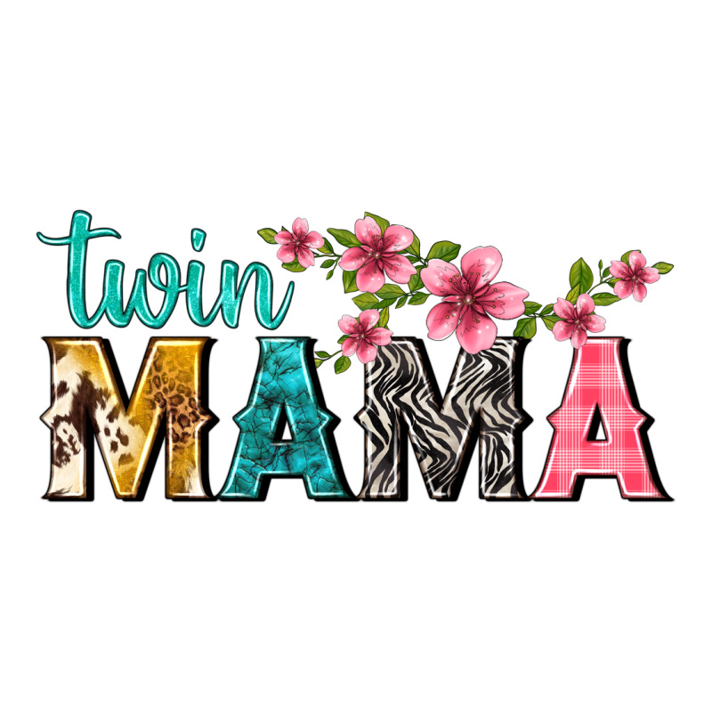 Twin Mama With Flowers Urban Heavy Tee by texasbilliewilder | Teevron
