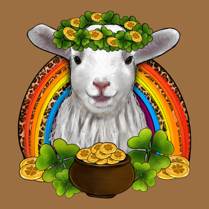 St Patricks Day Baby Sheep Shamrocks Gold Rainbow Vintage Tee by RanaPortraitStore | Teevron