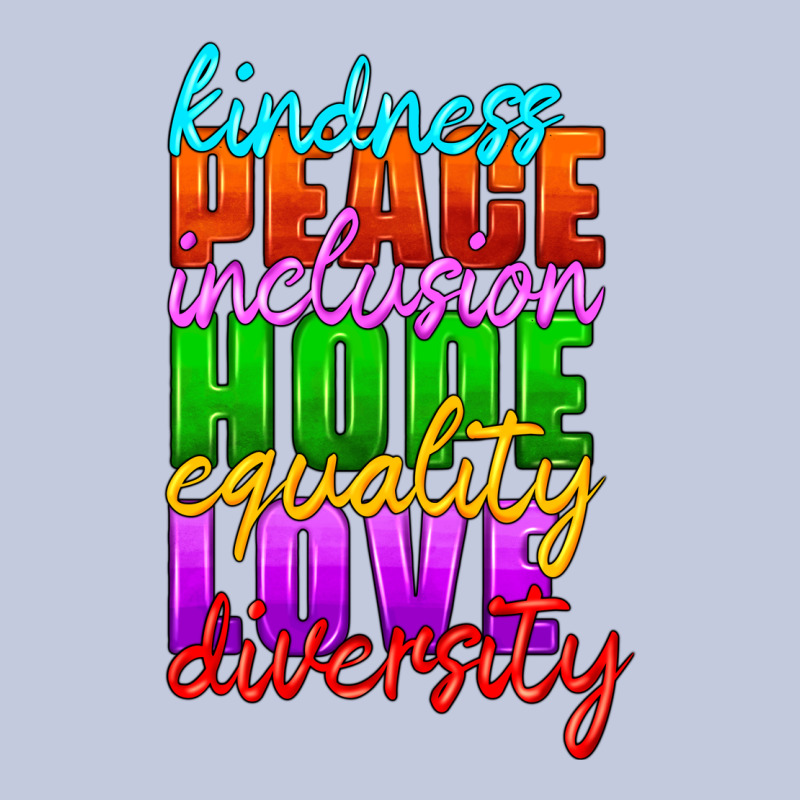 Kindness Peace Inclusion Hope Equality Love Diversity Long Sleeve Tee by HRA Design Shop | Teevron