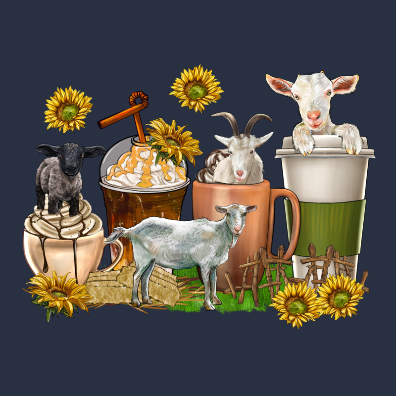 Coffee Cups Goats Heavyweight Sweatshirt by texasbilliewilder | Teevron