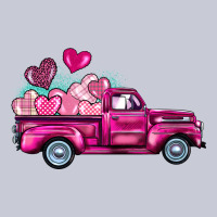 Valentine's Day Pink Truck Heavyweight Hoodie | Teevron