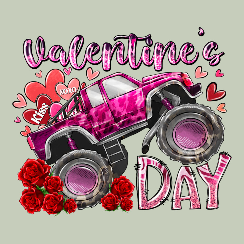 Valentines Day Monster Truck Long Sleeve Tee by RacoonDesign | Teevron