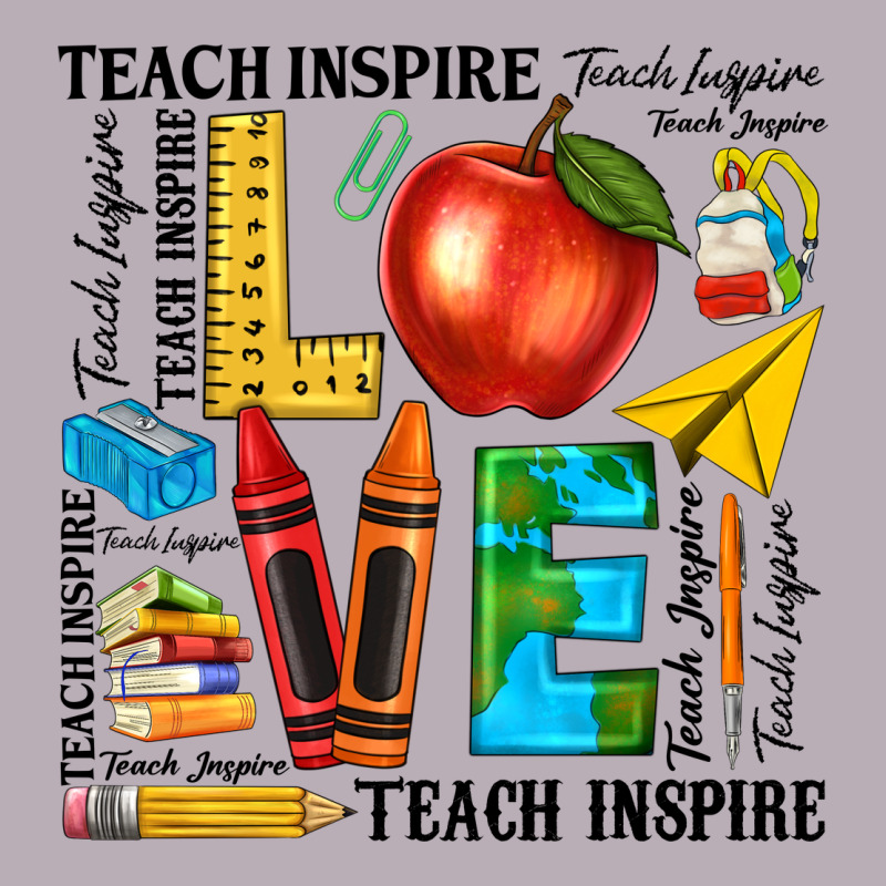 Teach Love Inspire Teacher Vintage Tee by texasbilliewilder | Teevron