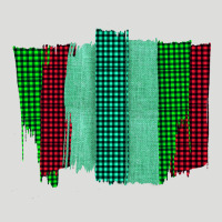 Green Red Western Farm Life Brush Stroke Zipper Hoodie | Teevron