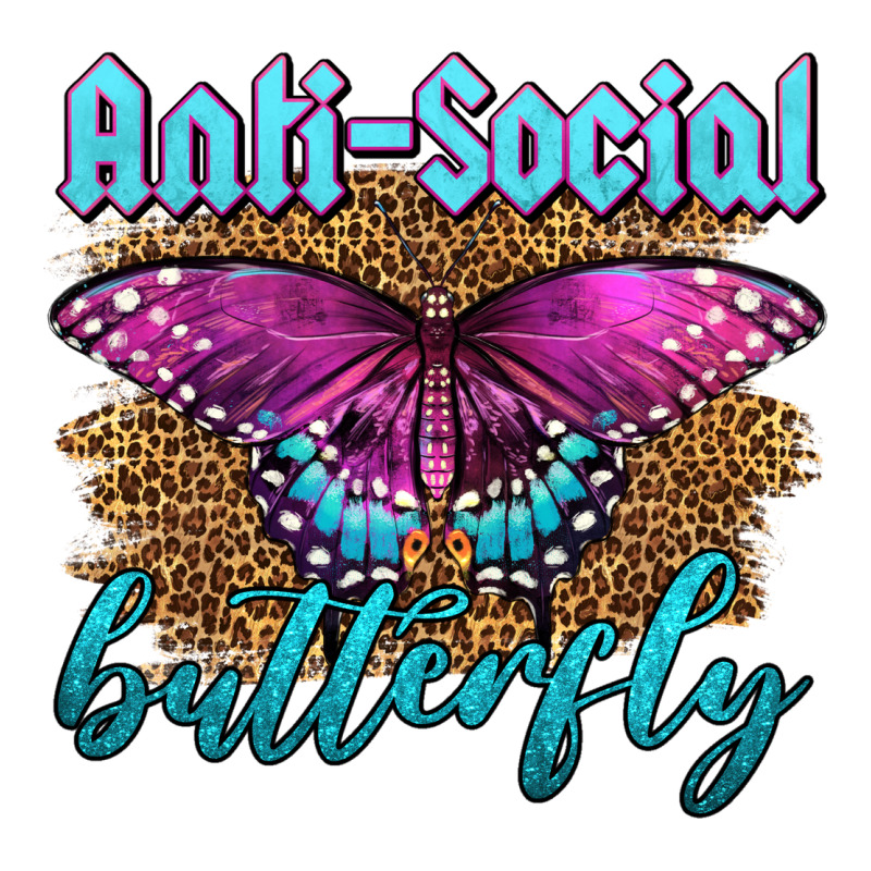 Western Anti-social Butterfly Heavyweight Hoodie by LillyAllenDesigns | Teevron